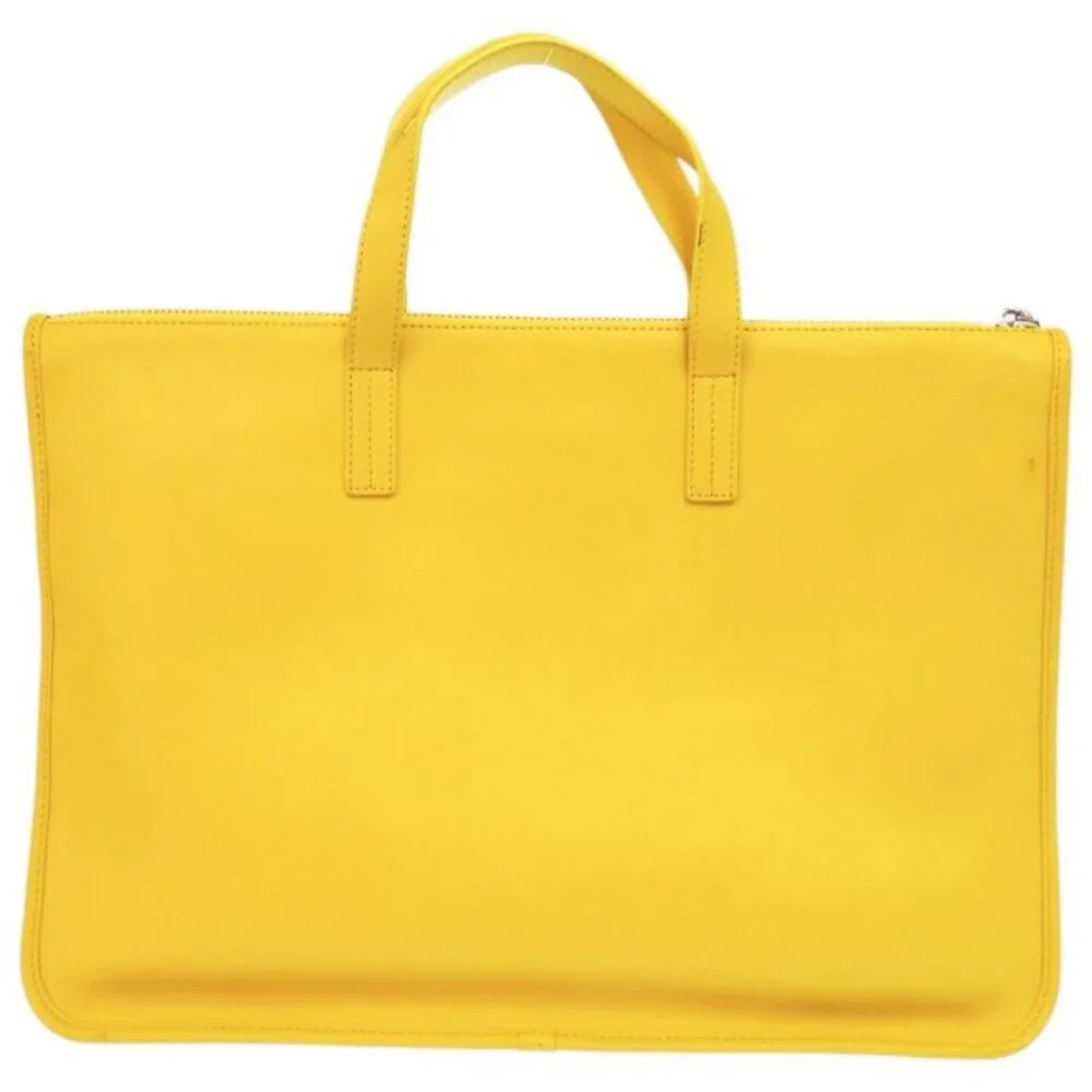 Loewe Anagram A4 Leather Yellow Business Bag 1903